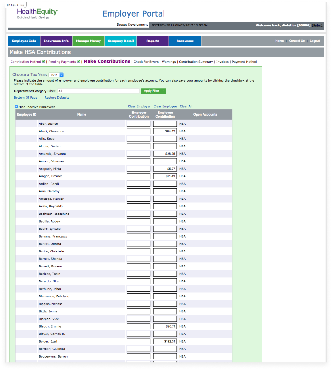 Before: Employer HSA Contributions