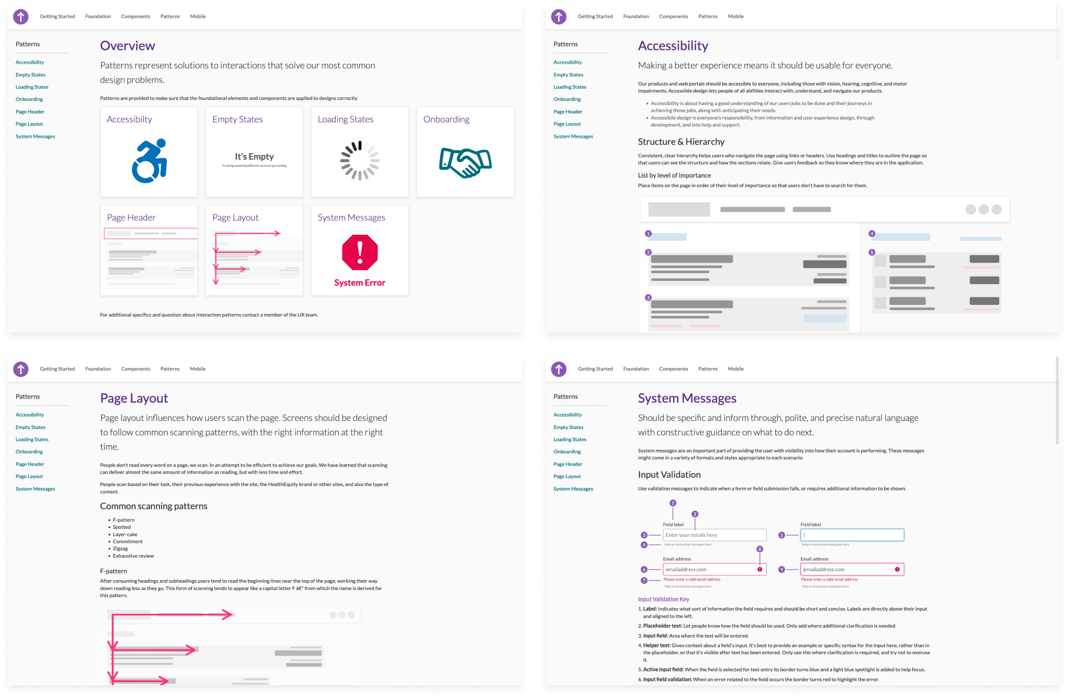 Tyrian Patterns - Overview, Accessibility, Page Layout, System Messages